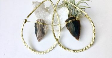 Customizable arrowhead Ear weights  12 gauge copper ear