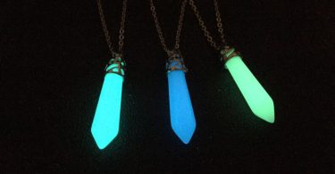Glow in the Dark Crystal Pointed Necklace Kida Necklace