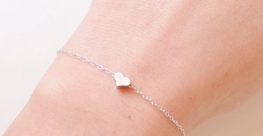 Heart Bracelet Tiny Heart Bracelet Silver Heart Bracelet