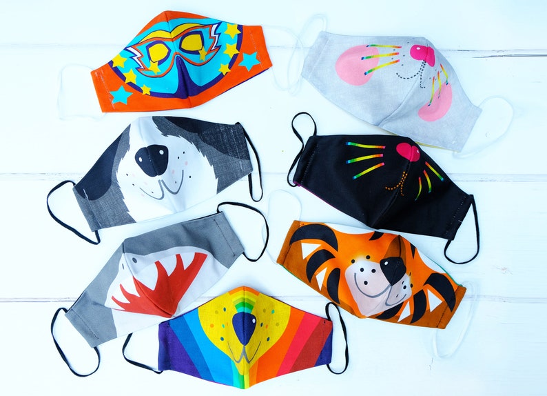 Kids Face Mask fun child adult family twinning cotton