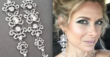 Long Crystal Chandelier Earrings Victorian Statement
