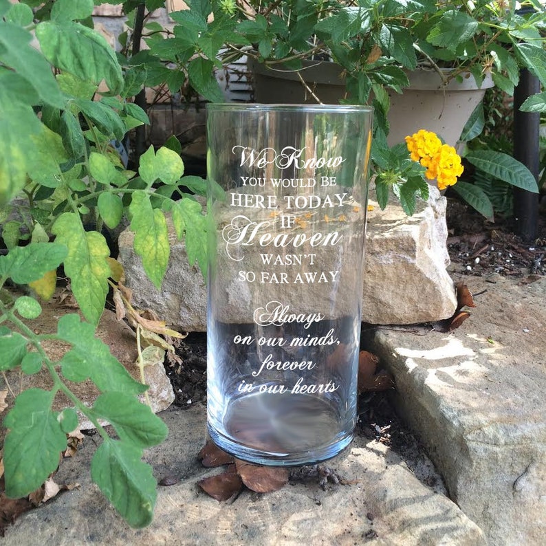 Memorial Vases  In Loving Memory Vase Floating Wedding