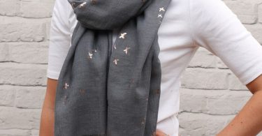 Personalised Rose Gold Butterfly Scarf