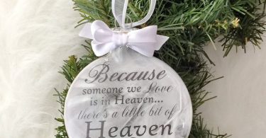 Personalized Christmas Ornament  Because Someone We Love is