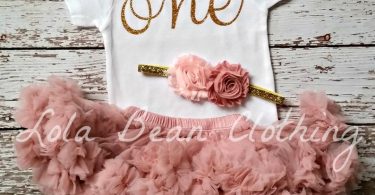 Preorder First Birthday Outfit Girl Cake Smash Gold One