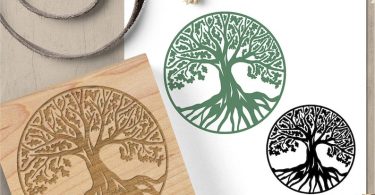 Tree of Life Stamp World Tree Rubber Stamp Tree Stamp Roots
